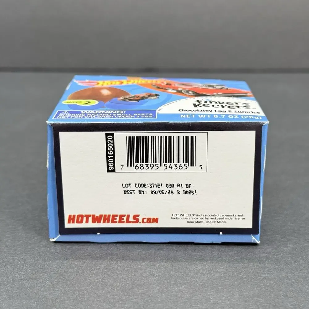Hot Wheels Finders Keepers Milk Chocolate Egg with Surprise Toy Inside